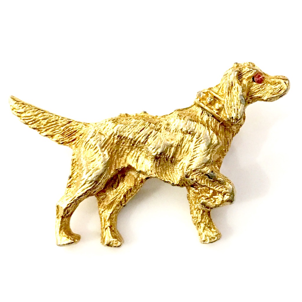 Pointer Dog Brooch